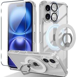 Case for iPhone 16 Phone Case Clear Compatible with MagSafe See Description